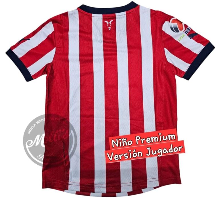 Jersey (Playera) Infantil Chivas Local 24/25 versión Jugador. - Imagen 3