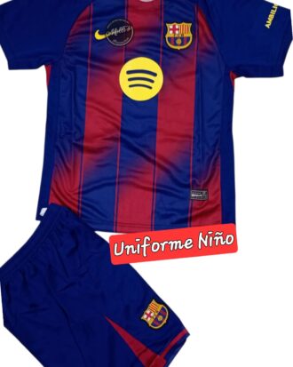 Jersey (Playera) Uniforme de Niño Barcelona Local 25/26.