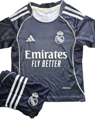 Jersey (Playera) Uniforme de Niño Real Madrid Visita 25/26.