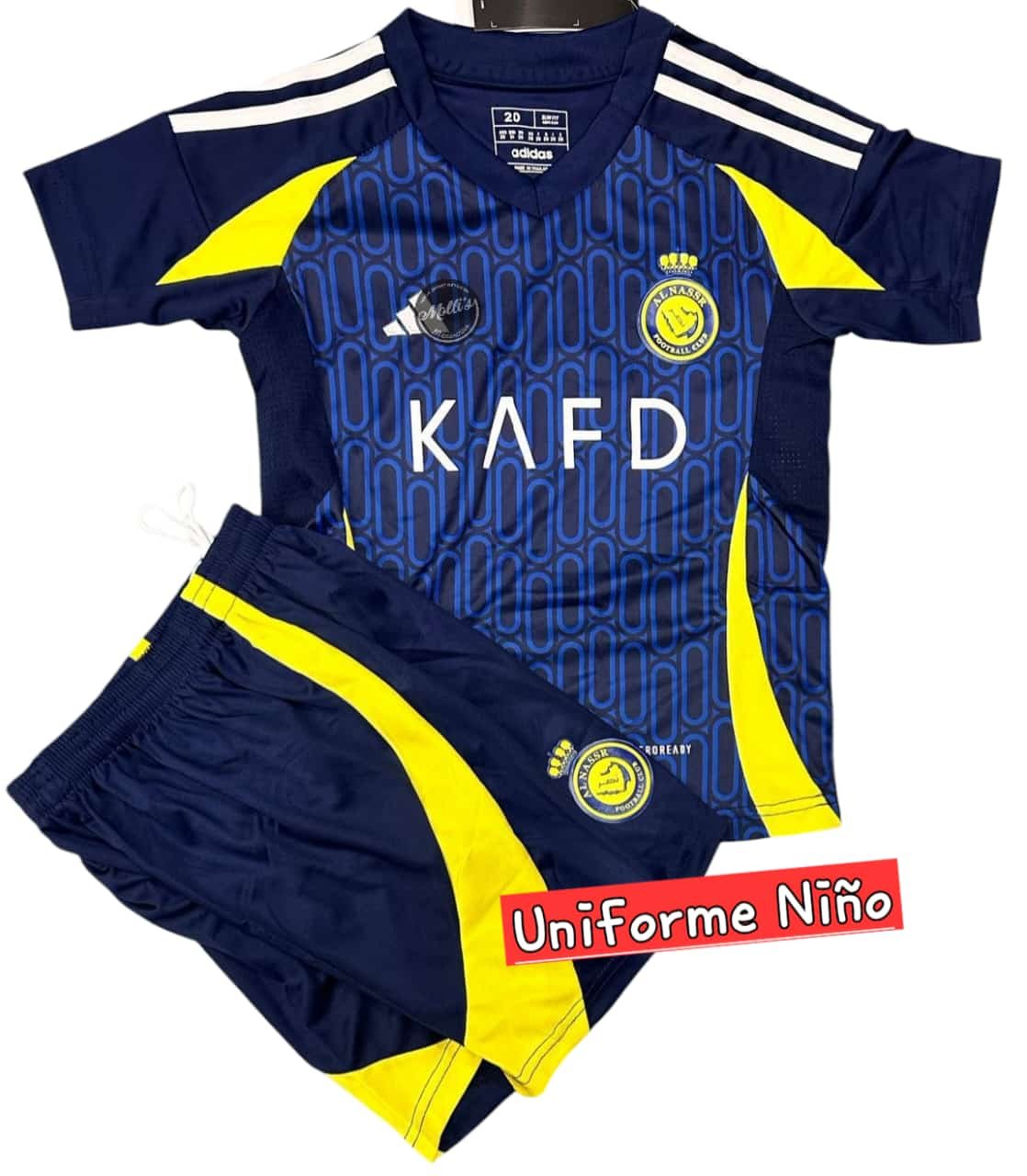 Al-Nassr-Visita-24-25.jpeg Jersey (Playera) Uniforme de Niño Al Nassr Visita 2024. - Imagen 1