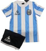 Jersey (Playera) Uniforme de Niño Argentina Local 1986.