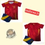 Jersey (Playera) Uniforme de Niño España Local 2024. - Imagen 3