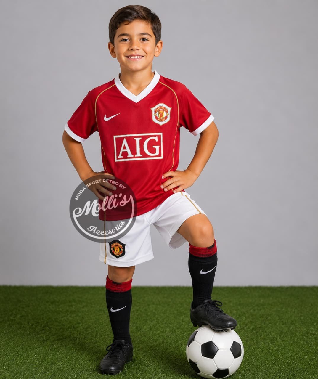 Manchester united local 2006-2007 4 Jersey (Playera) Uniforme de Niño Manchester United Local 2006 - Imagen 1