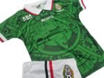 Jersey (Playera) Uniforme de Niño México Local 1998. - Imagen 3