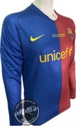 Jersey (Playera) Barcelona Local 2008/2009 Retro. - Imagen 4